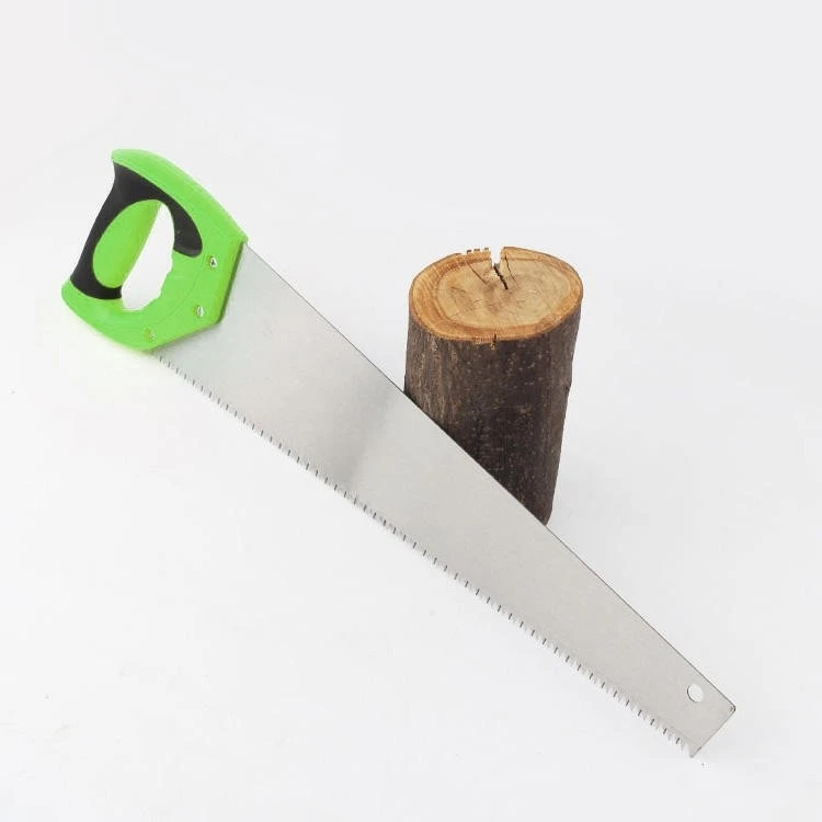 Green Plastic-Handled Polished Hand Saw factory